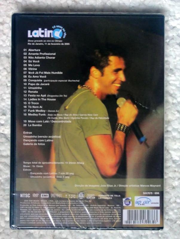 DVD Latino 10 Anos ao Vivo NOVO E LACRADO - Livros de Arte e